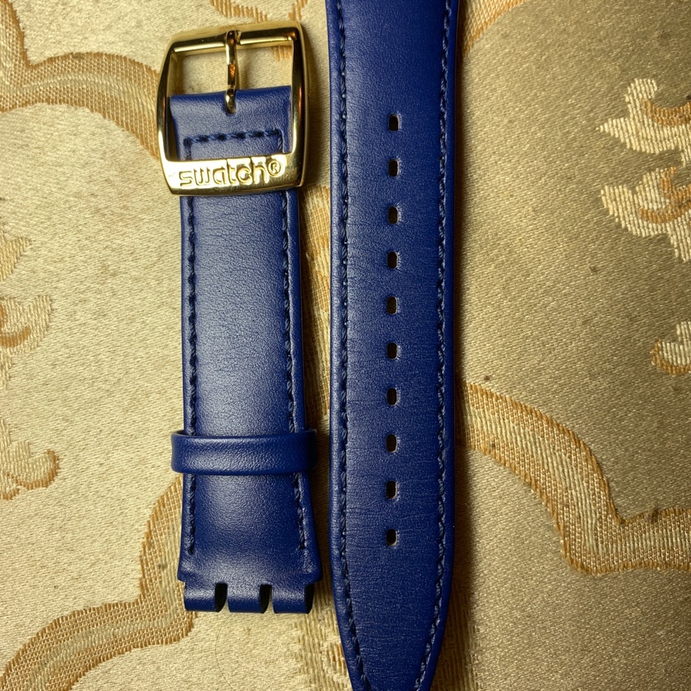 Swatch leather band